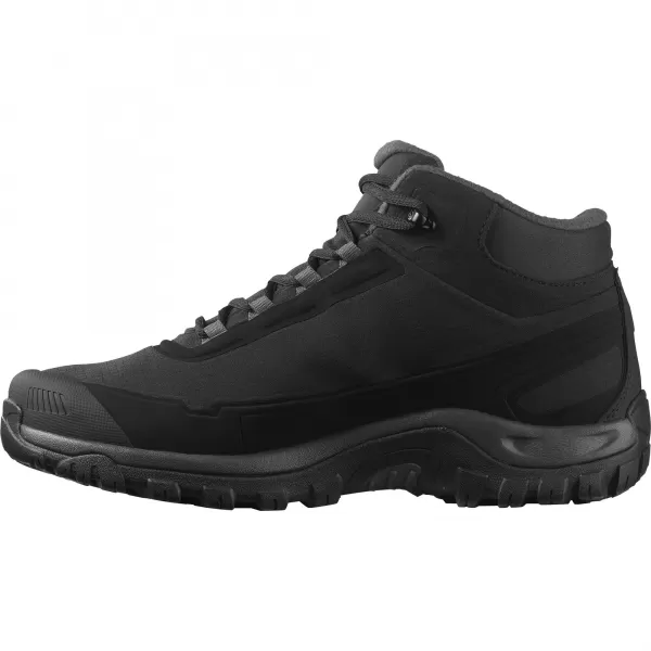  Herrenschuhe SALOMON SHELTER WATERPROOF SCHWARZ/ASPHALT/CASTLEROCK 