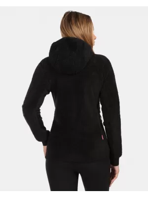 Fleece-Sweatshirt für Damen KILPI NORKA-W ZL0204KI SCHWARZ