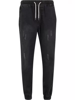 Herrenjeans URBAN CLASSICS TB7296 SCHWARZ GEWASCHEN
