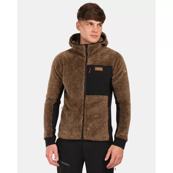  Fleece-Sweatshirt für Herren KILPI NORKA-M ZM0204KI BRAUN 