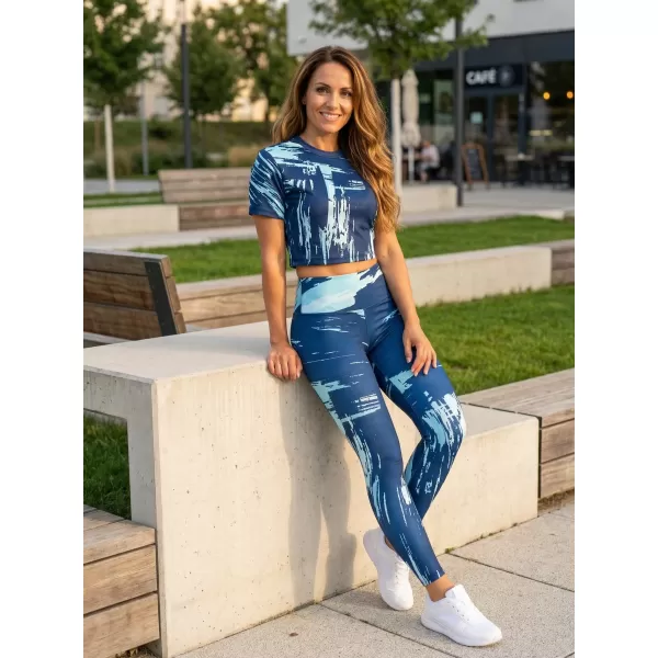  Premium-Crop-Top für Damen ALTISPORT VOJ/ALW010TR07 KRÁLOVSKÁ KÖNIGSBLAU 