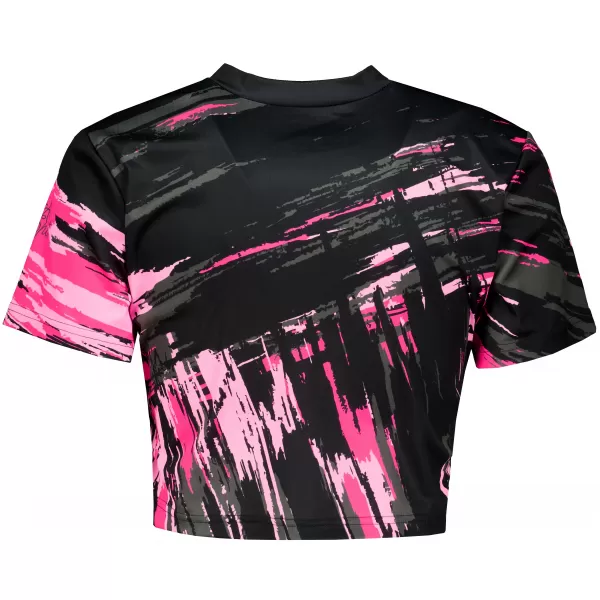  Premium-Crop-Top für Damen ALTISPORT VOJ/ALW010TR07 ČERNÁ/SVĚTLE RŮŽOVÁ SCHWARZ/HELLROSA 