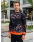 Hochwertiges Funktions-Sweatshirt für Herren ALTISPORT VOJ/ALM108MI01 SCHWARZ-ORANGE