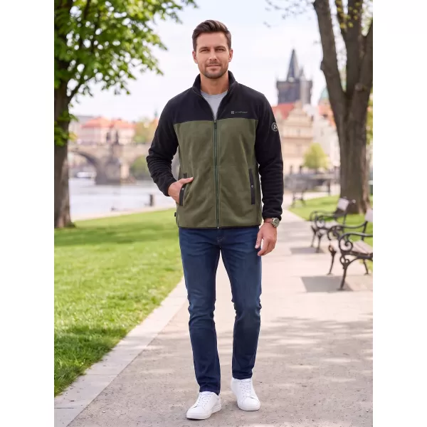  Fleece-Sweatshirt für Herren ALTISPORT GAMEL KHAKI 
