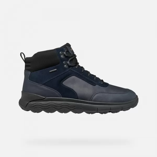  Herren-Stiefeletten GEOX SPHERICA 4X4 ABX DUNKELBLAU 