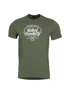 T-Shirt PENTAGON AGERON TACTICAL MENTALITY K09012 OLIVGRÜN