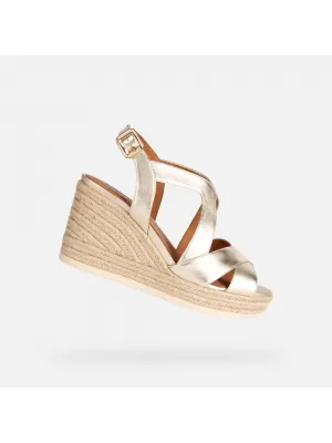 Damensandalen GEOX PONZA GOLDEN