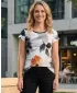 Frauen Freizeit t -Shirt Premium ALTISPORT VOJ/ALW117TR06 SCHWARZ/ORANGE