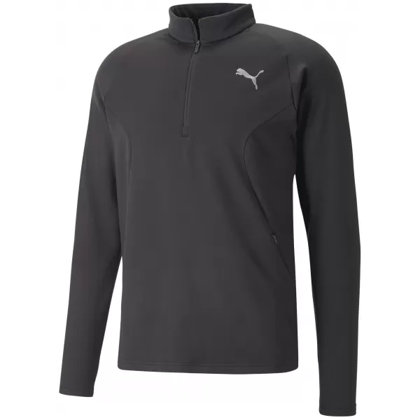  Herren -Sweatshirt PUMA RUN CLOUDSPUN KNIT 1/2 ZIP 52327201 PUMA SCHWARZ 