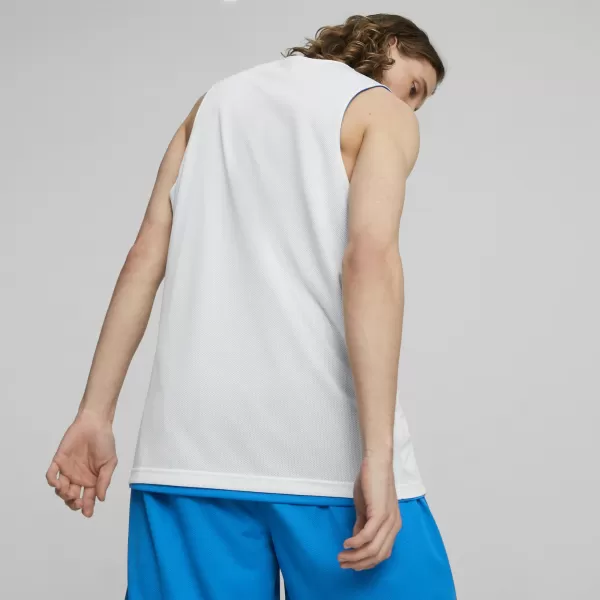  Herren-Tanktop PUMA REVERSIBLE PRACTICE JERSEY 67664005 ELEKTRISCHE BLAUE LIMONADE 