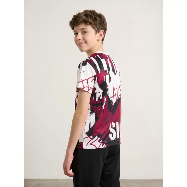  Funktionaler t -Shirt -Prämie von Kindern ALTISPORT VOJ/ALK076TR01 WEIß/WEIN 