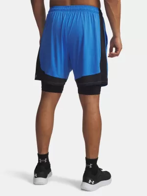 Herrenshorts UNDER ARMOUR UA TECH VENT 2IN1 SHORT BLAU