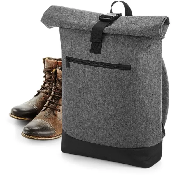  | BG 855 GRAU MARL/SCHWARZ BagBase 
