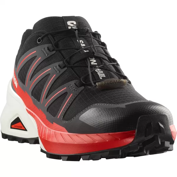 Herrenschuhe SALOMON SPEEDCROSS PEAK SCHWARZ/ASPHALT/FEUERROT 
