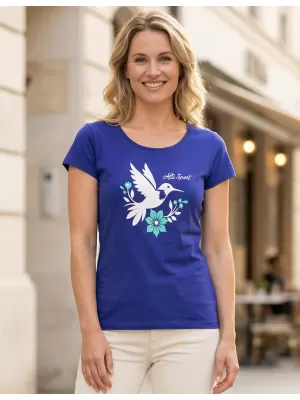 Frauen t -Shirt mit kurzen Ärmeln ALTISPORT ALW192122 KÖNIGLICH