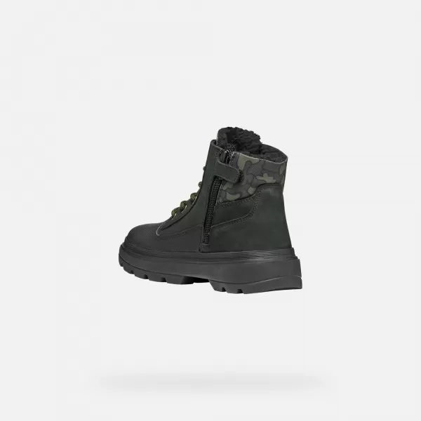  Stiefeletten für Jungen GEOX KIDDARTAH WPF J56MLB032MNC0033 SCHWARZ 