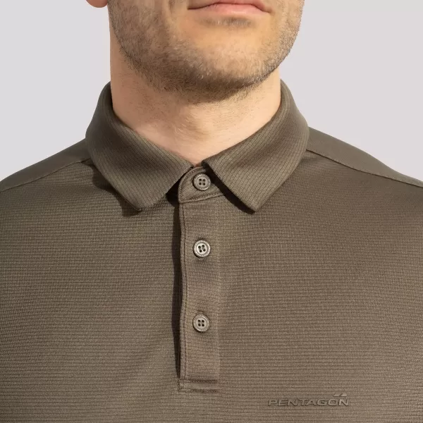  Herren-T-Shirt mit Kragen PENTAGON VANQUISH POLO SHIRT K09048 WOLF/GRAU 