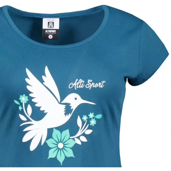  Frauen t -Shirt mit kurzen Ärmeln ALTISPORT ALW192122 KEROSIN 