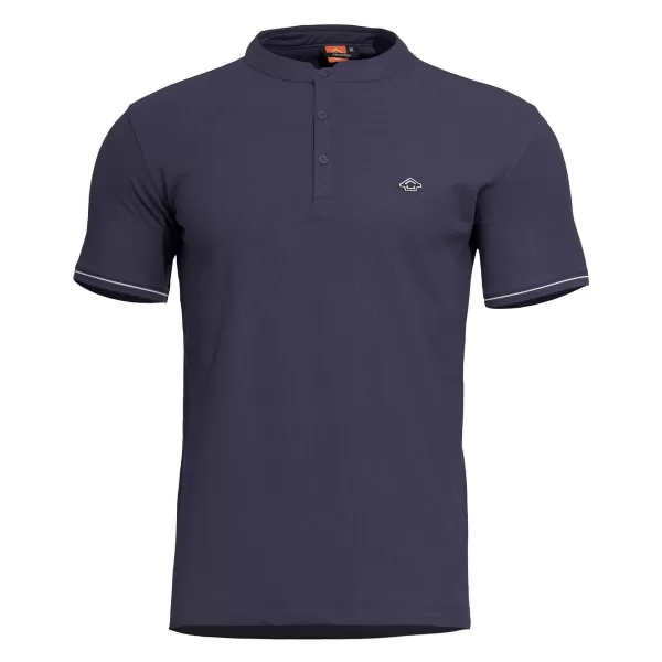  T-Shirt PENTAGON LEVANTES HENLEY T-SHIRT STRIPES K09025 MARINEBLAU 