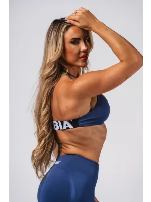 Nahtloser Lift-up-Sport-BH FLOW SEAMLESS 495 BLUE Nebbia