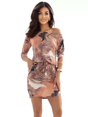 Kleid NUMOCO 13-168 KUPFERMUSTER MIT INSCHRIFTEN