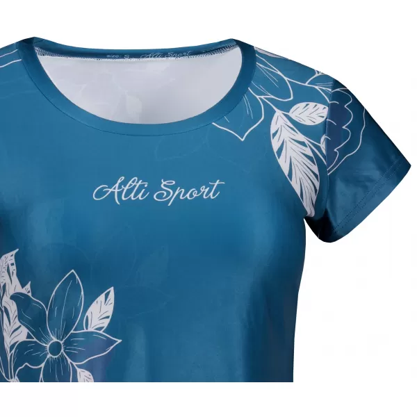  Frauen Freizeit t -Shirt Premium ALTISPORT VOJ/ALW119TR06 SMARAGD 