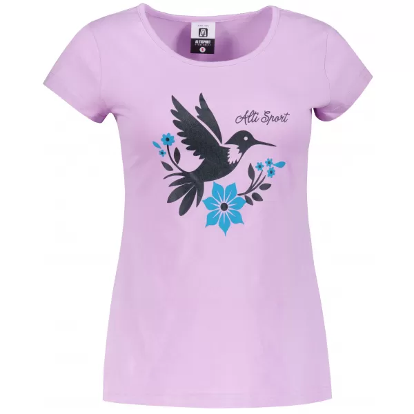  Frauen t -Shirt mit kurzen Ärmeln ALTISPORT ALW192122 ORCHIDEE 