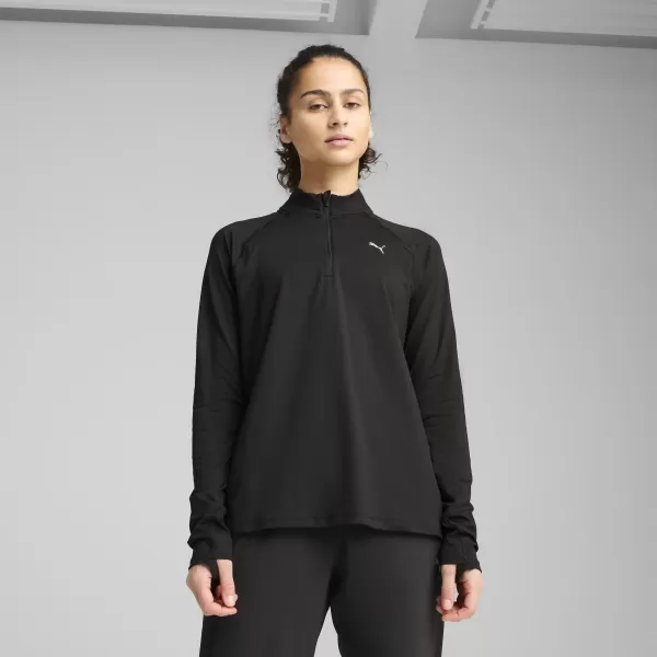  Hemd PUMA W RUN VELOCITY CLOUDSPUN 1/4 ZIP 52665001 PUMA SCHWARZ 