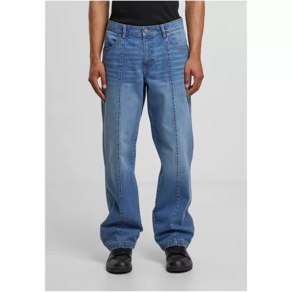  Herrenjeans URBAN CLASSICS TB7605 MITTELTIEFBLAU GEWASCHEN 