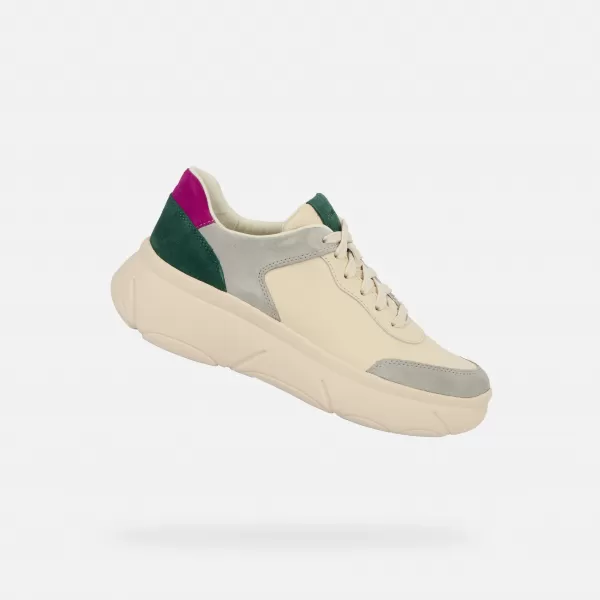  Damen-Sneaker GEOX NEBULA 2.0 X G009657 CREMIG 