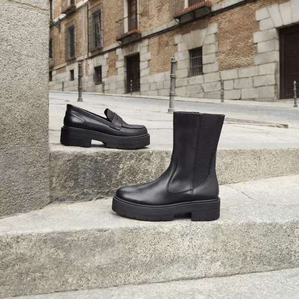  Damen-Stiefeletten GEOX SPHERICA EC7 SCHWARZ 