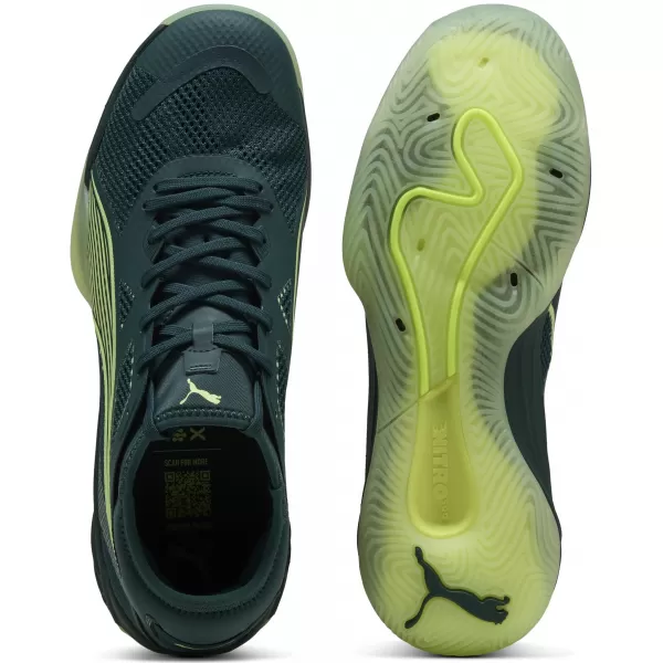  Herrenschuhe PUMA ELIMINATE NITRO SQD 4 10843801 GRÜN/SPRUDELIG/WEIß/SILBER 