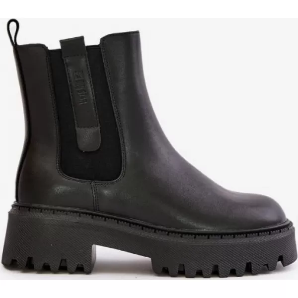  Isolierte Lederschuhe für Damen BIG STAR OO274A386 SCHWARZ Big Star Shoes 