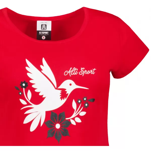  Frauen t -Shirt mit kurzen Ärmeln ALTISPORT ALW192122 ROT 