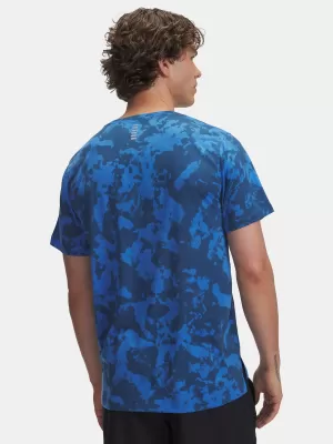 Herren-T-Shirt UNDER ARMOUR UA LAUNCH PRINTED SS BLAU