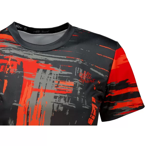  Premium-Crop-Top für Damen ALTISPORT VOJ/ALW010TR07 ČERNOČERVENÁ SCHWARZ UND ROT 