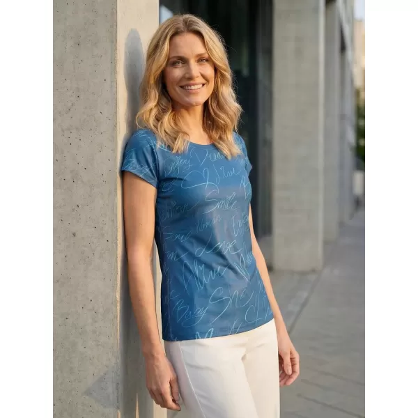  Damen Freizeitshirt Premium ALTISPORT VOJ/ALW084TR06 BLAU 