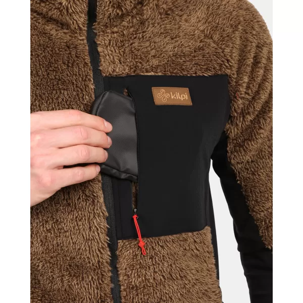  Fleece-Sweatshirt für Herren KILPI NORKA-M ZM0204KI BRAUN 