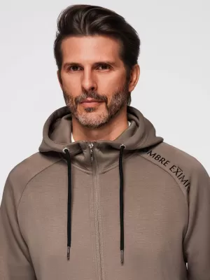 Herren-Sweatshirt OMBRE OM-SSZP-0216 GRAUBRAUN