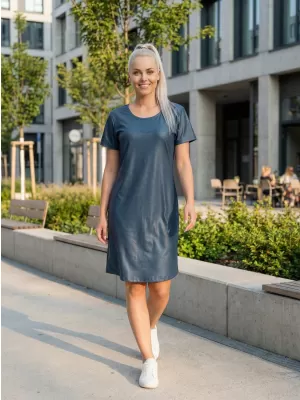 Damen erweitert T -Shirt Premium ALTISPORT VOJ/ALW075SAT02 DUNKEL-PETER