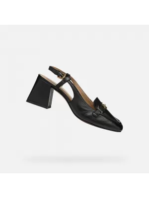 Damenschuhe mit Absatz GEOX CORONILLA SCHWARZ