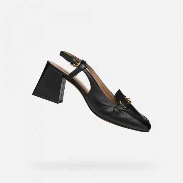  Damenschuhe mit Absatz GEOX CORONILLA SCHWARZ 