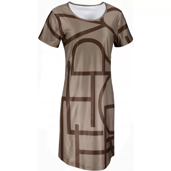  Damen erweitert T -Shirt Premium ALTISPORT VOJ/ALW085SAT02 DUNKELBRAUN 