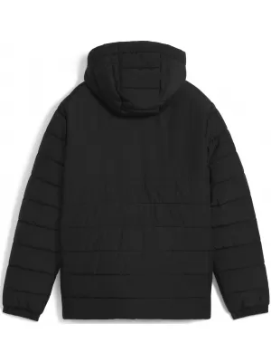 Jacke PUMA TEAMADDITIONS HOODED PADDED JACKET JR 65973803 PUMA BLACK/PUMA SILBER