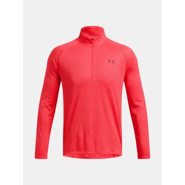  Herren-T-Shirt UNDER ARMOUR UA TECH TEXTURED 1/2 ZIP ROT 