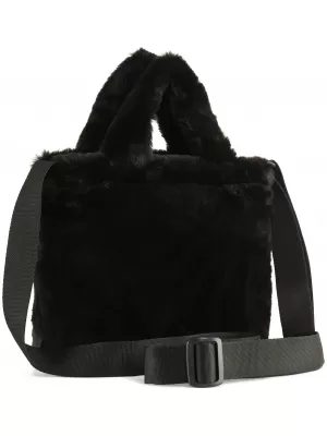 Damenbeutel PUMA UP FAUX FUR MINI SHOPPER BAG 09171301 PUMA SCHWARZ