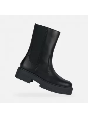 Damen-Stiefeletten GEOX SPHERICA EC7 SCHWARZ