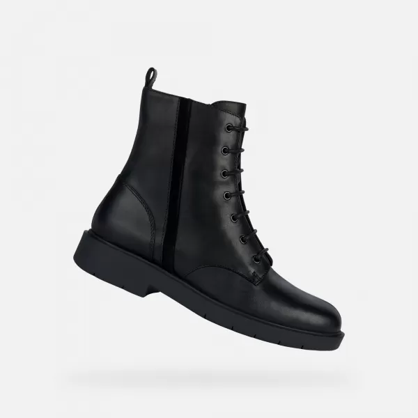  Damen-Stiefeletten GEOX SPHERICA EC1 G004200 SCHWARZ 