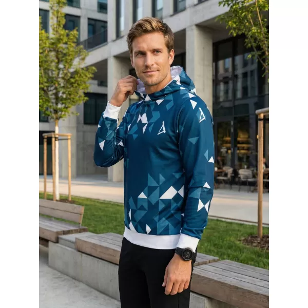  Hochwertiges Funktions-Sweatshirt für Herren ALTISPORT VOJ/ALM108MI01 MARINE-WEIß 