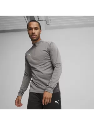 Hemd PUMA TEAMGOAL TRAINING 1/4 ZIP TO 658629_13 GUSSEISEN/WEIß/SCHATTENGRAU